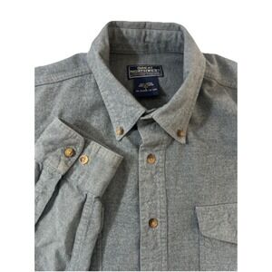Great Northwest Clothing Co. Men's Sz L Cotton Button Down Long Sleeve Shirt Gry